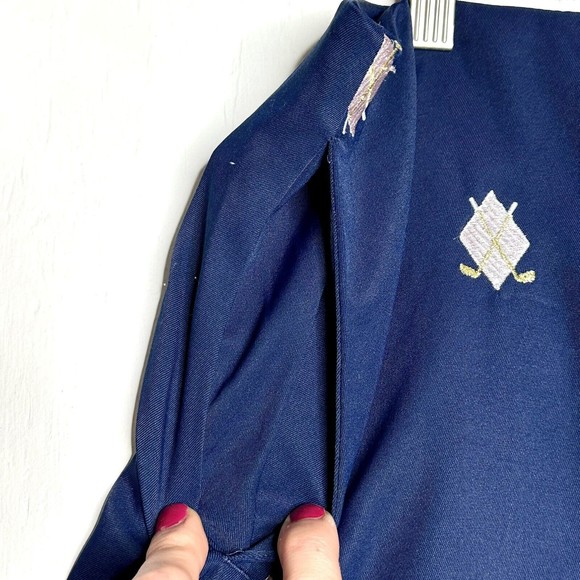 Coral Bay Golf Womens Skort Size 14 Embroidered Golf Clubs Navy Stretch Active - Picture 6 of 10